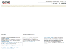 Tablet Screenshot of idexx.fr